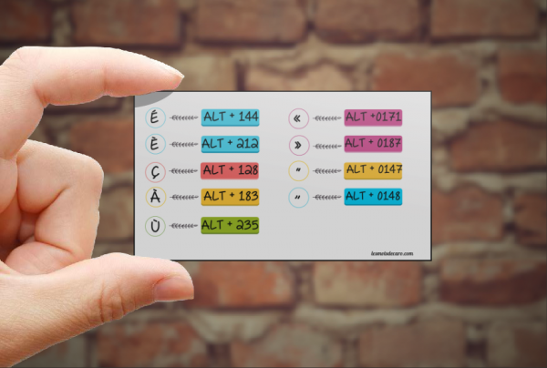 Raccourcis Clavier Fiche Imprimer